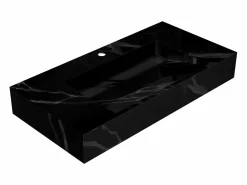 Shower & Design Lavabo|Lavabo suspendido efecto mármol - 90 cm - TAKOTNA