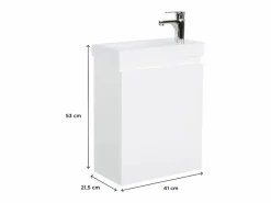 Mueble De Aseo|Lavamanos LISA + grifo cromado