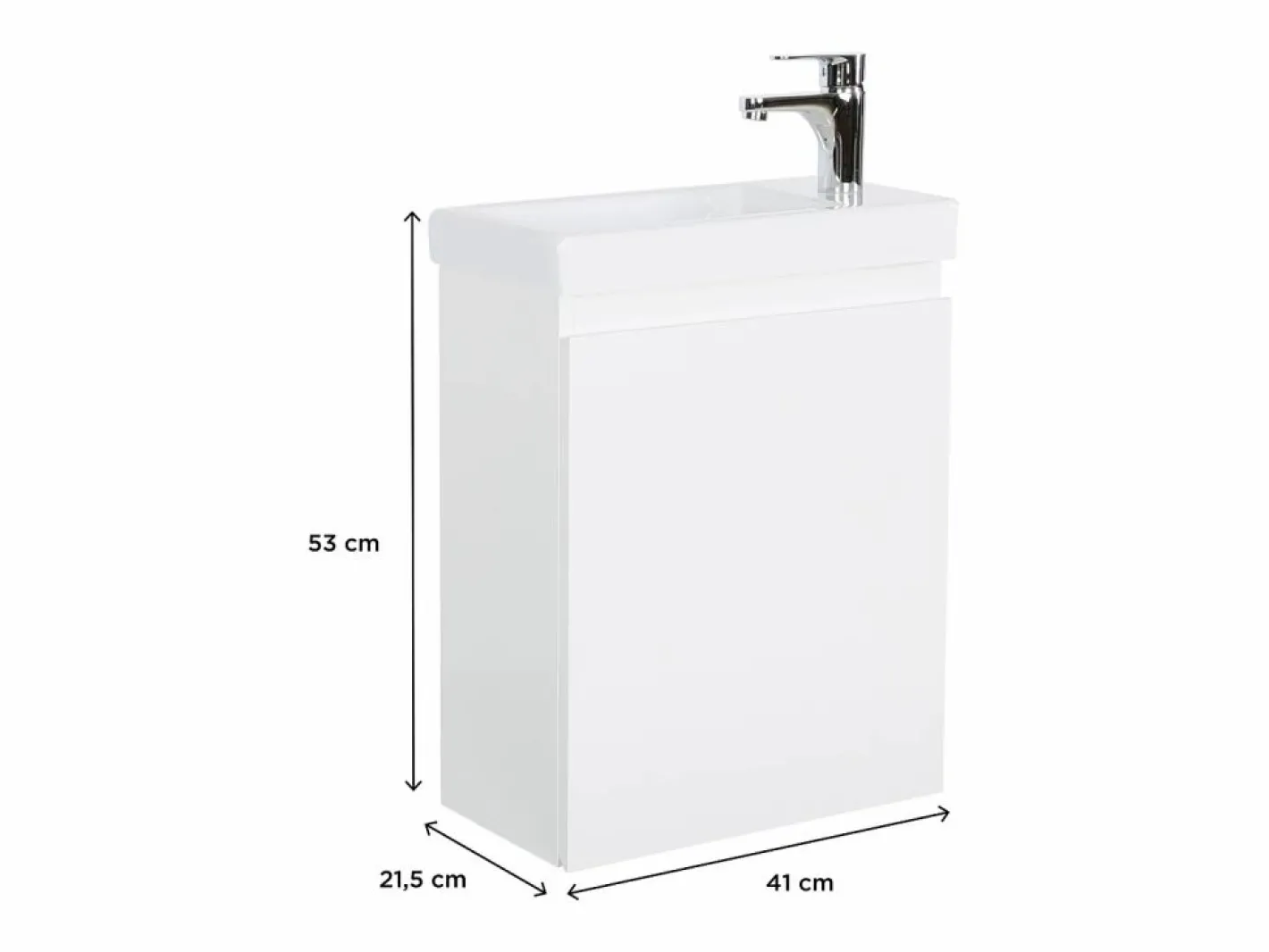 Mueble De Aseo|Lavamanos LISA + grifo cromado