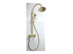 Leeds Columna de ducha mecánica retro oro cepillado^Essebagno Online
