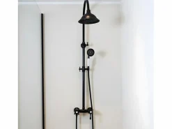 Essebagno Columna De Ducha|Leeds Columna de ducha mecánica retro negra