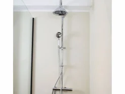 Leeds columna de ducha sin mezclador cromada^Essebagno