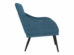 Leon Scott Sillón de terciopelo 63x76x80 cm^Garden Furniture New