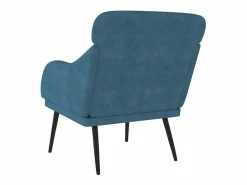 Leon Scott Sillón de terciopelo 63x76x80 cm^Garden Furniture New