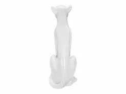 Leopardo sentado cm 27x38x74 Blanco Best