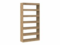 Librería|Librería Artesanal de Madera Maciza de Roble 100 x 30 x 198 cm