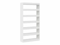 Librería Blanca de Madera de Ingeniería 100 x 30 x 198 cm Estante Blanco Sale
