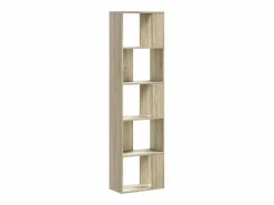 vidaxl Estantería|Librería de 5 niveles madera roble Sonoma 45x23,5x162,5 cm