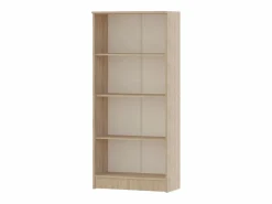Librería haaus Flint, 3 estantes, Roble Sonoma, 70 x 32 x 159 cm^