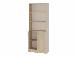 Librería haaus Flint, con puertas inferiores y 2 estantes, Roble Sonoma, 70 x 32 x 196 cm^ Hot