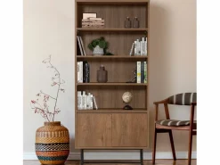 Librería industrial negra y de madera HAYE^Concept-Usine Outlet