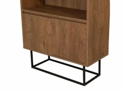 Librería industrial negra y de madera HAYE^Concept-Usine Outlet