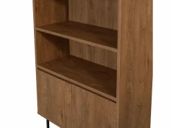 Librería industrial negra y de madera HAYE^Concept-Usine Outlet