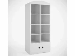 Les Tendances Librería|Librería infantil blanca decorada con corazones Myra