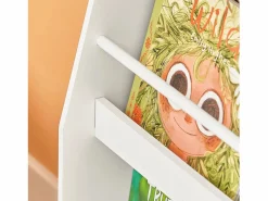 Sobuy Mueble De Bebé|Librería para Niños de Altura de 3 Niveles Estantería Infantil Multifuncional 58 x 18 x 81cm KMB45-W ES