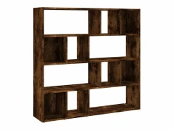Librería/Separador de ambientes Roble Ahumado 105x24x102 cm^ Outlet