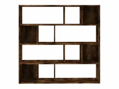 Librería/Separador de ambientes Roble Ahumado 105x24x102 cm^ Outlet