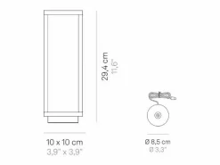 Linterna LED blanca para el hogar, 2,2 W, batería, IP54, color azafrán^ Outlet