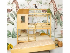 Litera + cama de arrastre madera pino 90x190/90x190cm^ Clearance