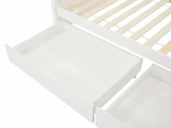 Vente-unique Cama Litera|Cama Con Almacenaje|Litera 2 x 90 x 200 cm con 2 cajones en Pino y MDF color - LIMODARA
