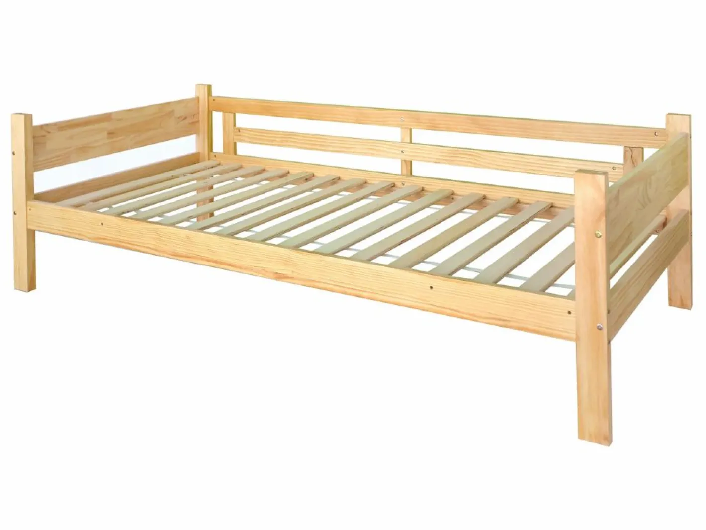 Litera - 2x90x200 cm - estructura de pino - somier incluido - color natural^Merax Clearance