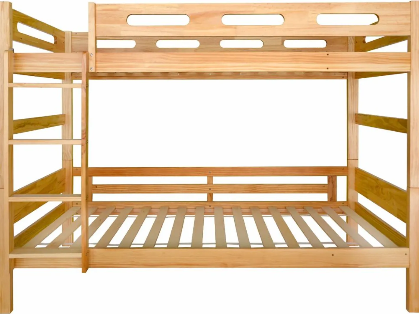 Litera - 2x90x200 cm - estructura de pino - somier incluido - color natural^Merax Clearance