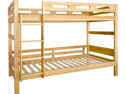 Litera - 2x90x200 cm - estructura de pino - somier incluido - color natural^Merax Clearance