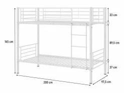Habitat et jardin Cama Litera|Litera <> - 90 x 190 cm - Metal -