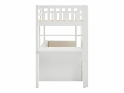 Vente-unique Cama Alta|Litera alta 90 X 190 cm con sofá convertible pino y MDF + colchón - ORPELIA