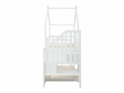 Vente-unique Cama Litera|Litera cabaña 90 x 190 cm en pino y MDF color + colchón - TALETY