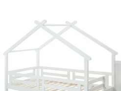 Vente-unique Cama Litera|Litera cabaña 90 x 190 cm en pino y MDF color + colchón - TALETY