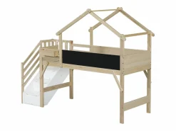 Cama Montessori|Litera de 90 x 200 cm - pino - y natural - colchón no incluido