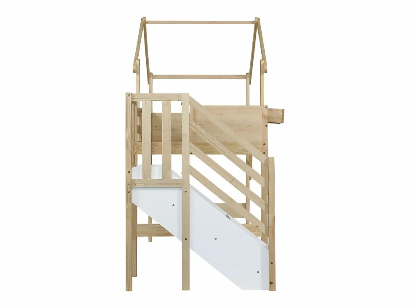 Cama Montessori|Litera de 90 x 200 cm - pino - y natural - colchón no incluido