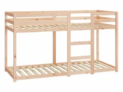 Litera de madera maciza de pino 75x190 cm^Clicnbuy Clearance