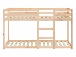 Litera de madera maciza de pino 75x190 cm^Clicnbuy Clearance