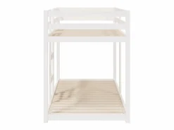 vidaxl Litera de madera maciza de pino 90x200 cm Blanco Clearance