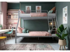 Saldosystocks Litera de Matrimonio Metalica Gris Outlet