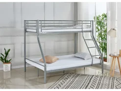 Saldosystocks Litera de Matrimonio Metalica Gris Outlet