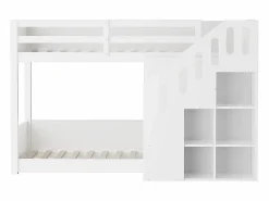 Litera infantil - 2x90x200 cm - con taquilla y barandilla - (sin colchón)^ModernLuxe Hot