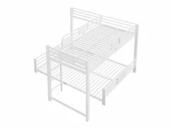 Merax Litera infantil de metal en forma de L - 90 x 200 cm + 140 x 200 cm - metal - Blanco
