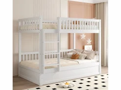 Hauss Spole Litera infantil 90x200cm, blanca, con almacenaje hidráulico, estructura de cama incluida (sin colchón) Blanco Clearance