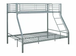 Saldosystocks Cama Litera|Litera matrimonial e individual metálica para 3 personas color