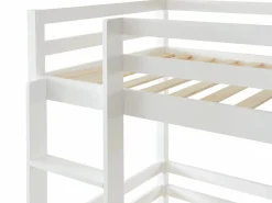 Vente-unique Cama Litera|Litera triple 3 x 90 x 200 cm madera de pino con colchón - VAGAR