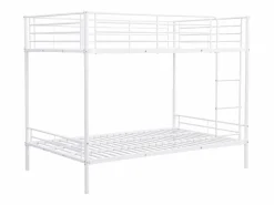 Vente-unique Cama Litera|Cama Infantil|Literas 2 x 120 x 190 cm blancas - DUOTIS II