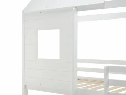 Vente-unique Cama Montessori|Cama Infantil|Literas cabaña 2 x 90 x 190 cm en Pino y MDF en color - LIDOVARA