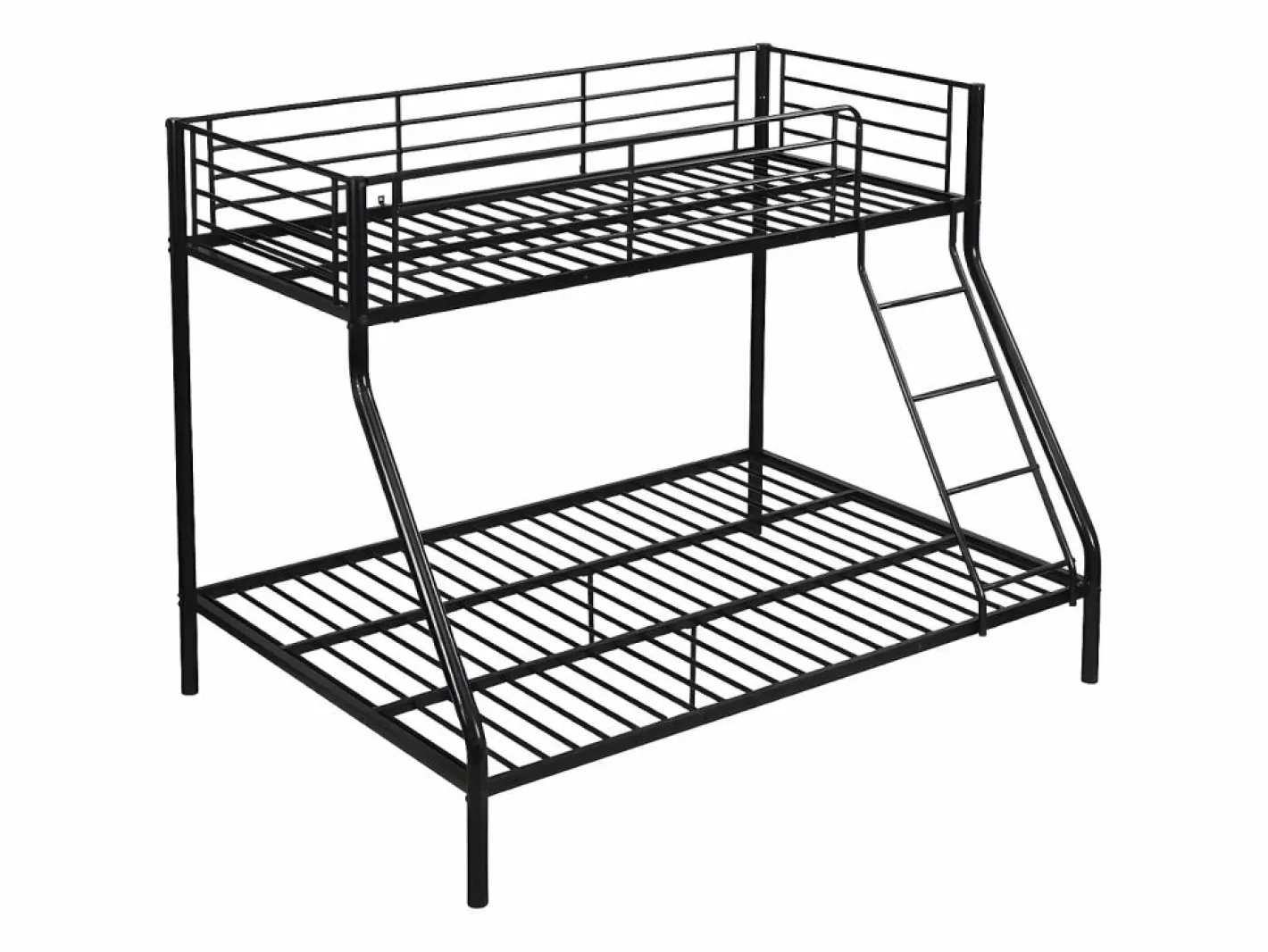 Vente-unique Cama Litera|Literas 90x190 y 140x190 cm acero con colchón ELEVATIO IV