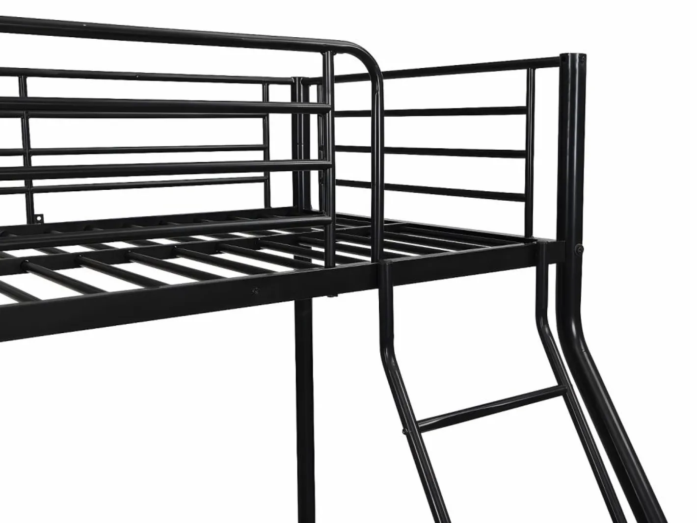 Vente-unique Cama Litera|Literas 90x190 y 140x190 cm acero con colchón ELEVATIO IV