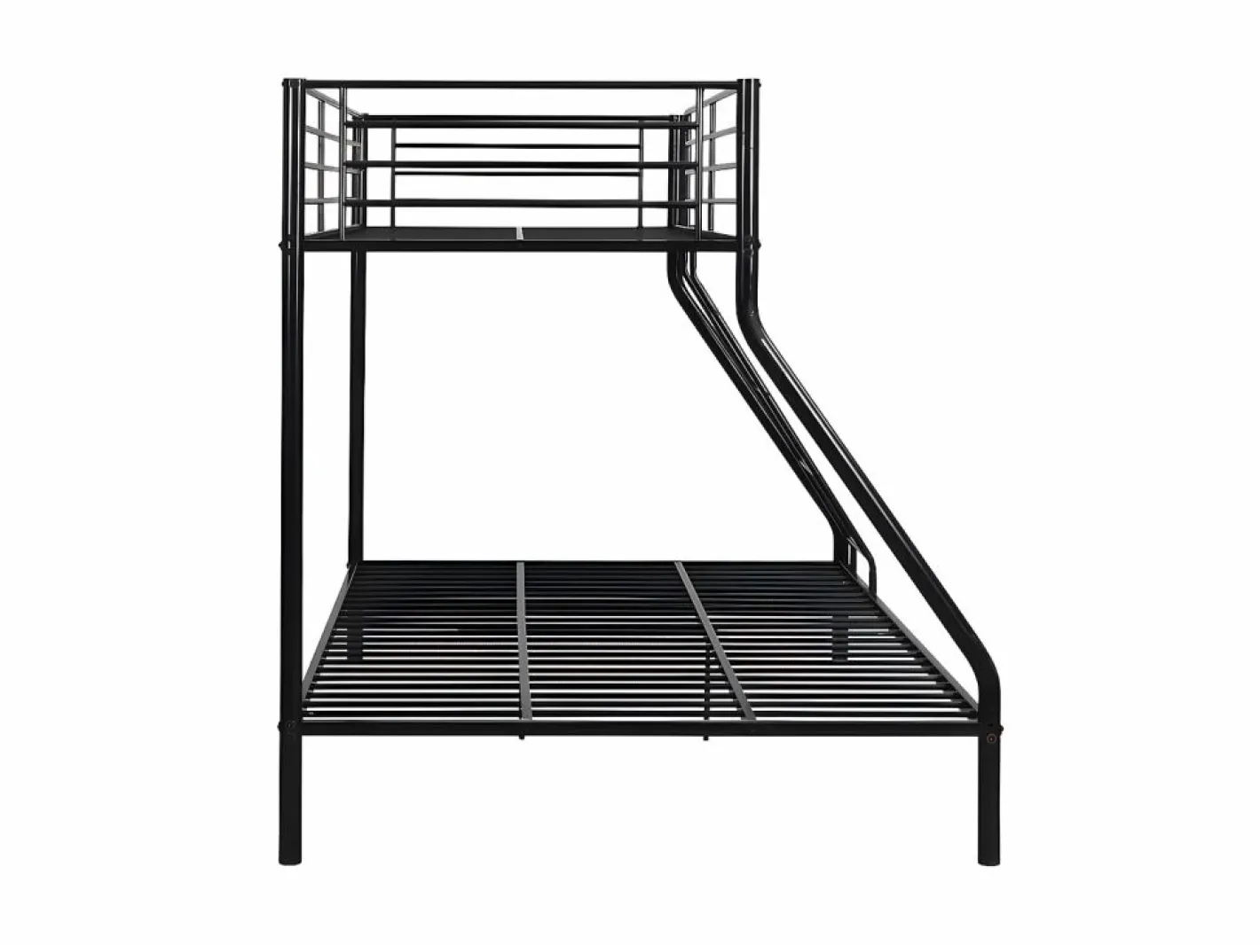 Vente-unique Cama Litera|Literas 90x190 y 140x190 cm acero con colchón ELEVATIO IV