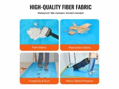 Lámina Protectora para Alfombras SucceBuy, 101 x 2560 cm, Easy Cut Floor Shield, Compatible con Toda una Gama de Materiales para Alfombras^ Hot