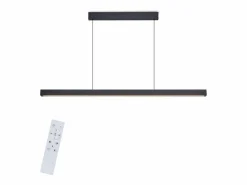 NETTLIFE Lámpara Suspendida|Lámpara colgante LED para comedor, regulable, negra, moderna, 50 W, 148,5 cm